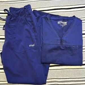 Grey's Anatomy Women's Navy Scrub Set